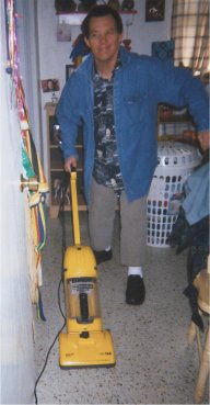 Vacuuming my own home with gusto